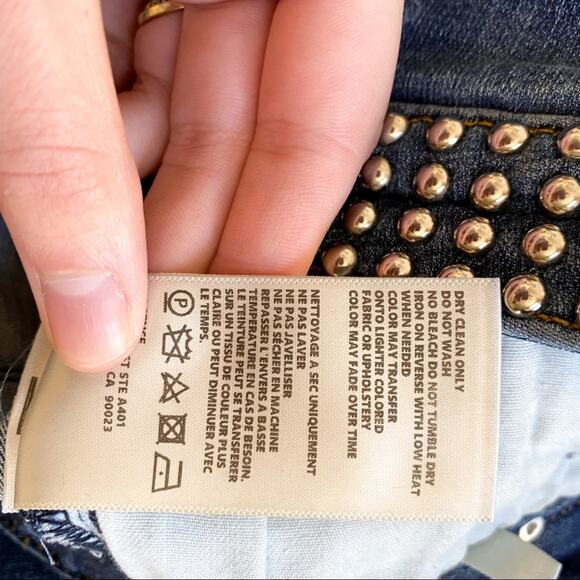 L’AGENCE Margot Studded High Rise Skinny Jeans - Picture 8 of 9